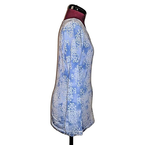 Danskin Now Top Multicolor Women Size Medium  Cotton Blend Long Sleeve - Picture 2 of 7